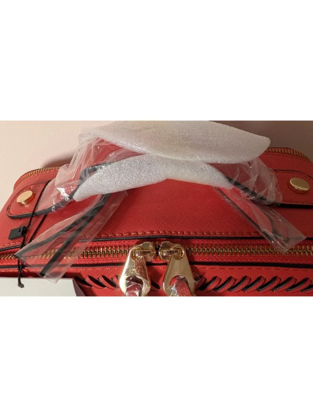 Calpak Red Laptop Bag